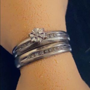 10k white gold rings